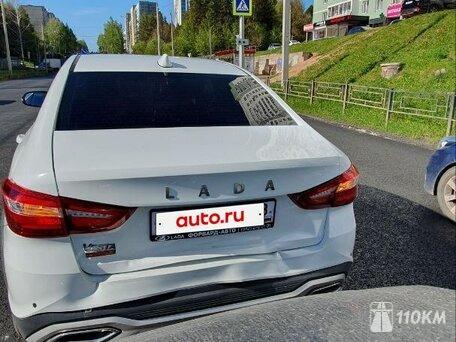 ВАЗ (Lada), Vesta, 1600, 106, бензин, седан, механика, передний привод, среднее состояние, левый, белый, 1 240 000 ₽