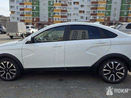 ВАЗ (Lada), Vesta, 1600, 106, бензин, седан, механика, передний привод, среднее состояние, левый, белый, 1 240 000 ₽