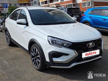 ВАЗ (Lada), Vesta, 1600, 106, бензин, седан, механика, передний привод, среднее состояние, левый, белый, 1 240 000 ₽