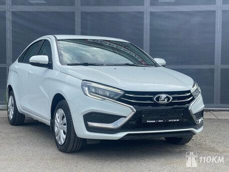 ВАЗ (Lada), Vesta, 1600, 106, бензин, седан, механика, передний привод, среднее состояние, левый, белый, 1 250 000 ₽