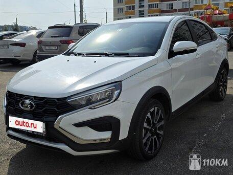 ВАЗ (Lada), Vesta, 1600, 106, бензин, седан, механика, передний привод, среднее состояние, левый, белый, 1 240 000 ₽
